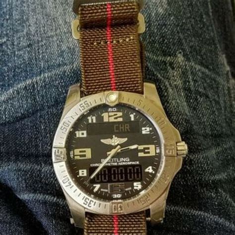 breitling 24mm strap|Breitling aerospace nato strap.